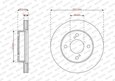 DISC FRANA FERODO DDF2968C 1