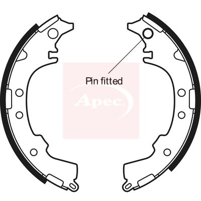 APEC Brake Shoe Set SHU566