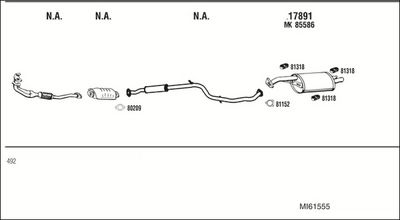 SISTEM DE ESAPAMENT WALKER MI61555