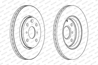 BREMSSCHEIBE FERODO DDF1527C 1