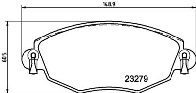 Комплект тормозных колодок, дисковый тормоз 8DB 355 009-071