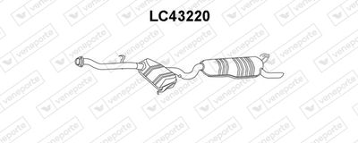 Глушитель выхлопных газов конечный VENEPORTE LC43220 для LANCIA DELTA