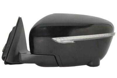 Zijspiegel Links (elektrisch, in reliëf, met verwarming, assistent rijstrookverandering, under-coated, met indicator, met camera) past: NISSAN ROGUE II, X-TRAIL III T32 01.14-08.22
