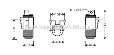 PRASCO AUD170 Осушувач кондиціонера для MG (Мджи)