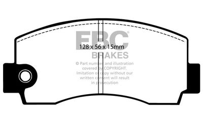 Комплект тормозных колодок, дисковый тормоз EBC Brakes DP320 для TOYOTA CELICA