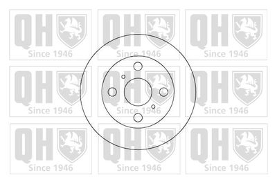 Тормозной диск QUINTON HAZELL BDC5076 для TOYOTA MR2
