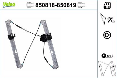 стъклоподемник VALEO 850819