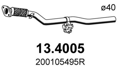 Rura wydechowa ASSO 13.4005