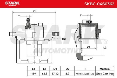 спирачен апарат STARK SKBC-0460362