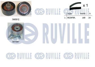 Комплект ремня ГРМ RUVILLE 550144 для ALFA ROMEO SPIDER