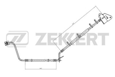 Тормозной шланг ZEKKERT BS-9490 для JEEP GRAND CHEROKEE