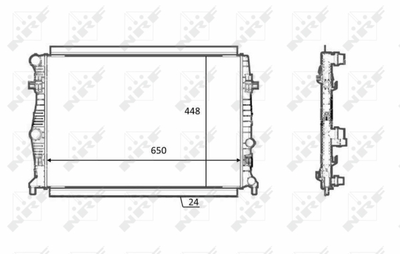 Радиатор, охлаждение двигателя WILMINK GROUP WG1723351 для AUDI A3