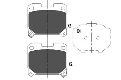 Brake Pad Set, disc brake KBP-9063