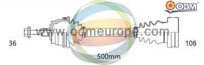Приводной вал Multiparts 18-215390 для SKODA KODIAQ