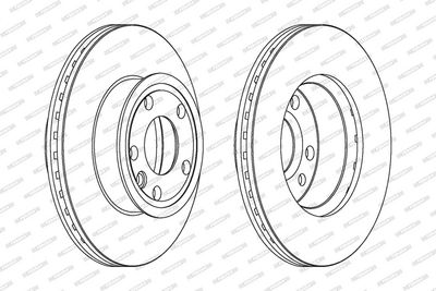 BREMSSCHEIBE FERODO DDF427C 1