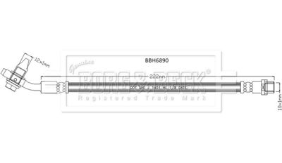 спирачен маркуч BORG & BECK BBH6890