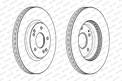 BREMSSCHEIBE FERODO DDF2091C 1