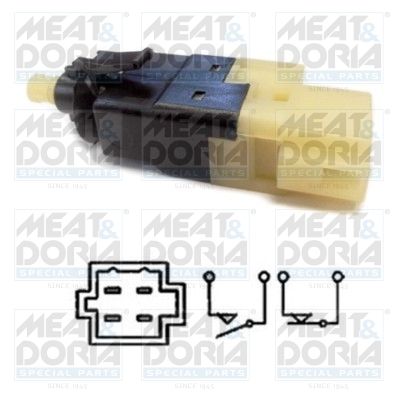 Выключатель фонаря сигнала торможения MEAT & DORIA 35101 для MERCEDES-BENZ SPRINTER
