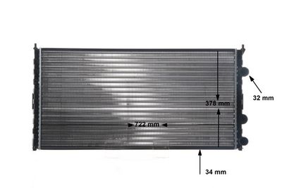 RADIATOR RACIRE MOTOR MAHLE CR417000S 10