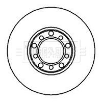 Tarcza hamulcowa BORG & BECK BBD4829
