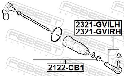 ARTICULATIE AXIALA CAP DE BARA FEBEST 2122CB1 1