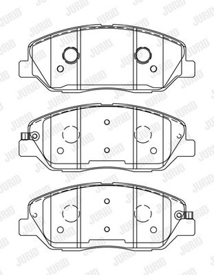 BREMSBELAGSATZ SCHEIBENBREMSE JURID 572607J