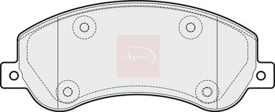 APEC Brake Pad Set, disc brake PAD1816