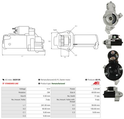 STARTER AS-PL S0291SR 4