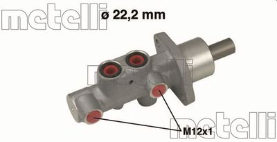 METELLI 05-0542 Главный тормозной цилиндр  для PEUGEOT 206 (Пежо 206)