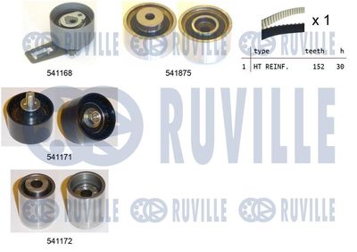 Комплект ремня ГРМ RUVILLE 550327 для KIA CARNIVAL
