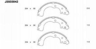 Комплект тормозных колодок NIPPARTS J3503042 для MAZDA MPV
