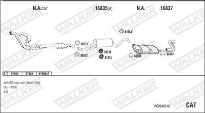 Изпускателна система WALKER VO94010