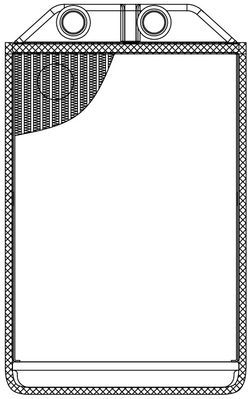 LUZAR LRh 1881 Радиатор печки  для AUDI ALLROAD (Ауди Аллроад)