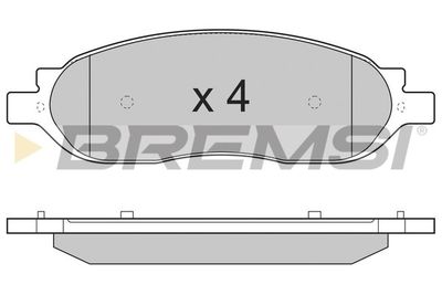 Комплект тормозных колодок, дисковый тормоз BREMSI BP3307 для FORD USA F-350
