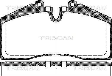 Комплект тормозных колодок, дисковый тормоз TRISCAN 8110 29160 для PORSCHE 959