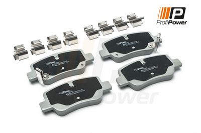 stabdžių trinkelių rinkinys, diskinis stabdys 1B2089 ProfiPower