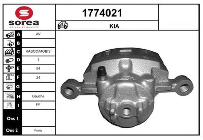 ETRIER FRANA SNRA 1774021