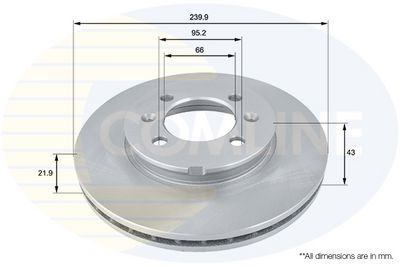 спирачен диск COMLINE ADC1313V