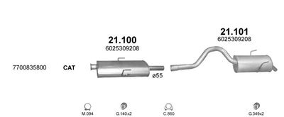Układ wydechowy POLMO POLMO99441