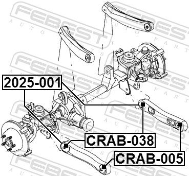 Control/Trailing Arm, wheel suspension 2025-001