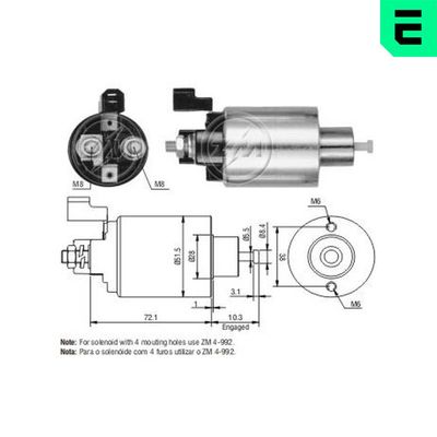 SOLENOID ELECTROMOTOR