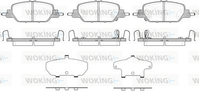 WOKING P16303.02 Тормозные колодки и сигнализаторы для HONDA CR-V V (RW_, RT_) 1.5 VTEC AWD (RW2)