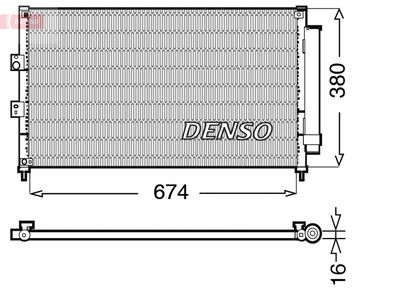 DENSO Kondensator, Klimaanlage