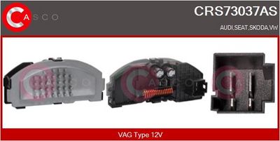 Odpor, vnitřní tlakový ventilátor CASCO CRS73037AS