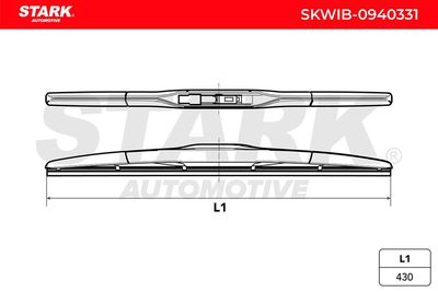 перо на чистачка STARK SKWIB-0940331