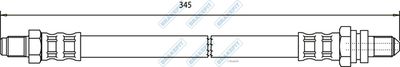 APEC Brake Hose BHO4286