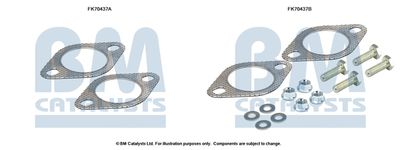 Монтажен комплект, изпускателна тръба BM Catalysts FK70437
