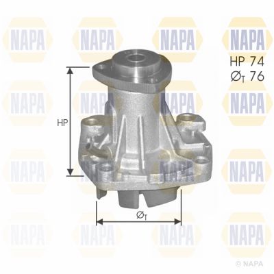 Water Pump, engine cooling NAPA NWP1083