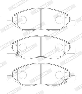 Brake Pad Set, disc brake FDB5303