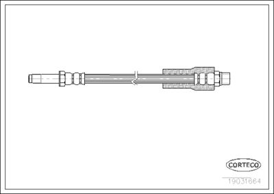 CORTECO 19031664 Тормозной шланг  для BMW 5 (Бмв 5)